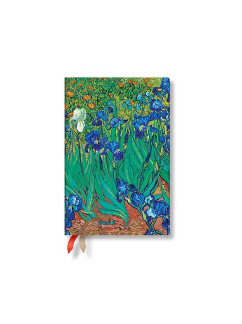 Paperblanks keményfedeles naptár (2026) 12 hónapos - Van Gogh's Irises mini horizontális (9780349707358)