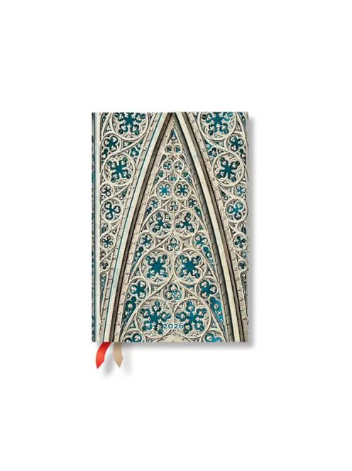 Paperblanks keményfedeles naptár (2026) 12 hónapos - Vault of the Milan Cathedral mini horizontális (9780349707365)