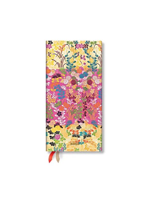 Paperblanks keményfedeles naptár (2026) 12 hónapos - Kara-ori Pink slim horizontális (9780349707488)