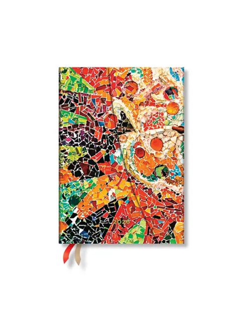 Paperblanks keményfedeles naptár (2026) 12 hónapos - Gaudi's Sun midi vertikális (9780349707686)