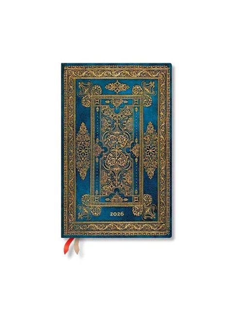 Paperblanks keményfedeles naptár (2026) 12 hónapos - Blue Luxe maxi horizontális (9780349707853)