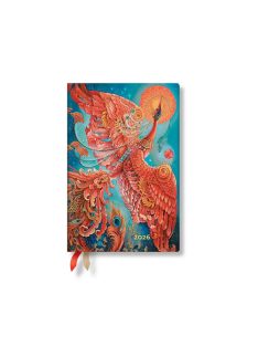   Paperblanks puhafedeles naptár (2026) 12 hónapos - Firebird mini horizontális (9780349708300)