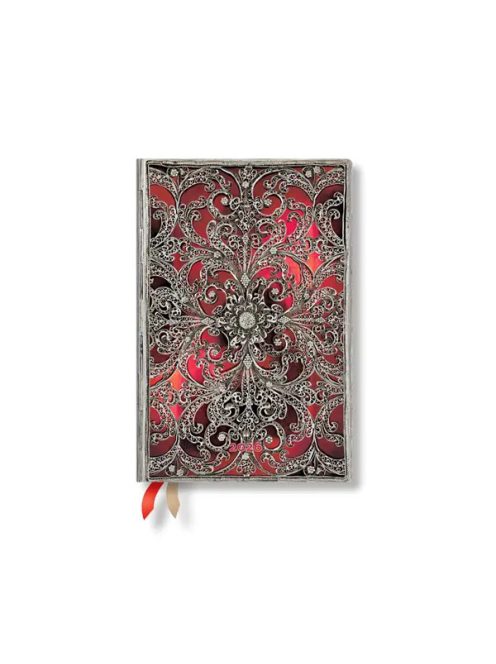 Paperblanks puhafedeles naptár (2026) 12 hónapos - Garnet mini horizontális (9780349708317)
