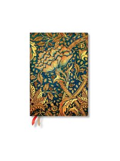   Paperblanks puhafedeles naptár (2026) 12 hónapos - Morris Birds midi horizontális (9780349708409)