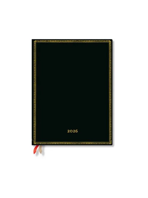 Paperblanks puhafedeles naptár (2026) 12 hónapos - Black Edition Bold ultra napi (9780349708515)
