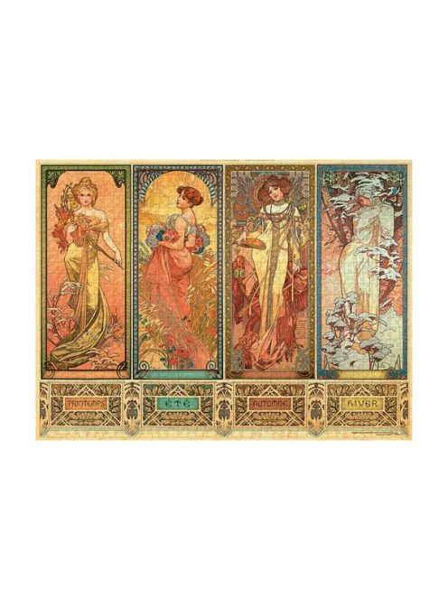 Paperblanks puzzle PA1398-4 (1000 db-os) The Seasons,Mucha Collection