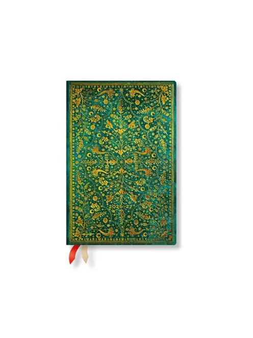Paperblanks naptár 26/27 MINI HOR DE1874-3 Emerald Flower (9780349718743)