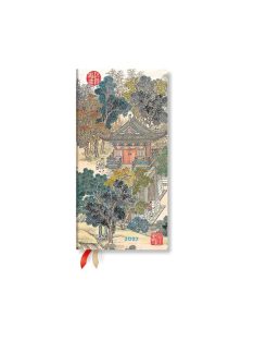   Paperblanks keményfedeles naptár 2027 SLIM HOR DE1914-6 Golden Age of Prosperity