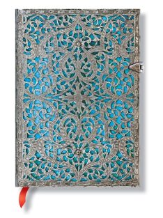   Paperblanks butikkönyv Maya Blue midi vonalas (9781439725627)