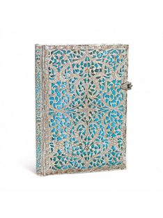   Paperblanks butikkönyv Maya Blue midi vonalas (9781439725627)