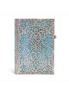 Paperblanks butikkönyv Maya Blue midi vonalas (9781439725627)