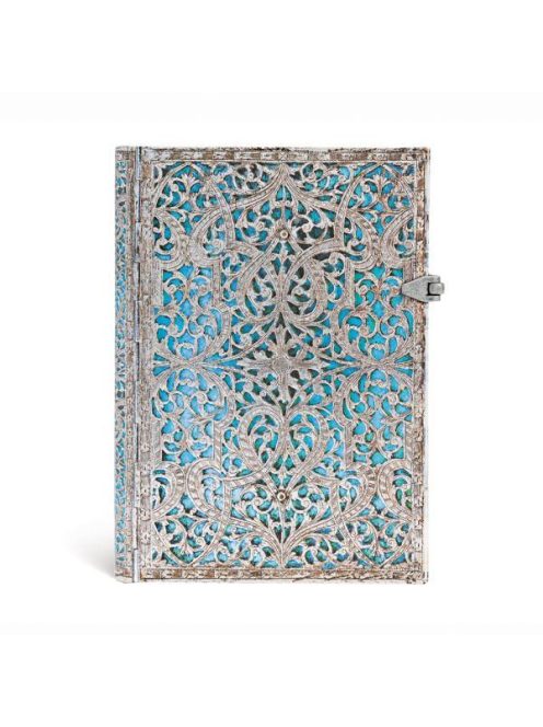 Paperblanks butikkönyv Maya Blue midi vonalas (9781439725627)
