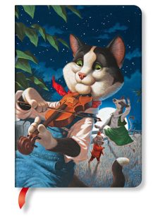   Paperblanks butikkönyv Cat and the Fiddle midi vonalas (9781439732212)