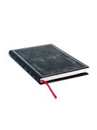 Paperblanks butikkönyv Midnight Steel midi vonalas (9781439735268)