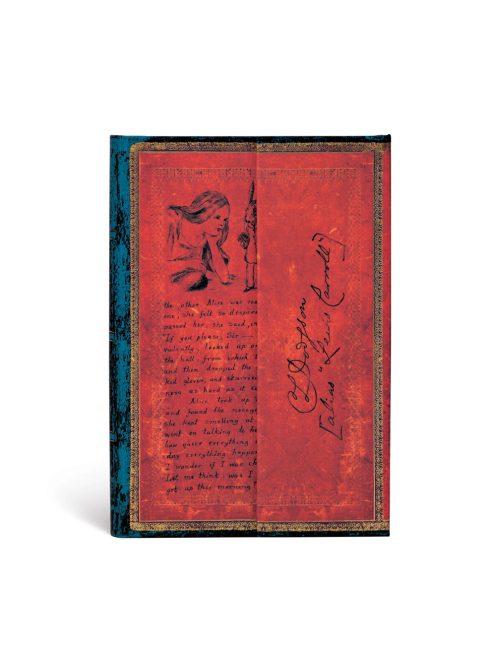 Paperblanks butikkönyv Lewis Carroll, Alice in Wonderland mini vonalas (9781439746103)