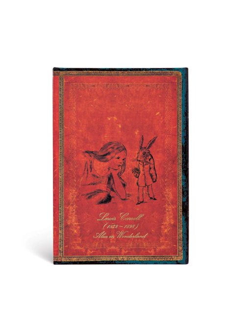 Paperblanks butikkönyv Lewis Carroll, Alice in Wonderland mini vonalas (9781439746103)