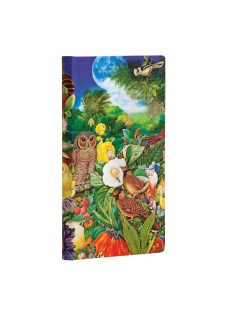   Paperblanks butikkönyv Moon Garden slim vonalas (9781439754542)