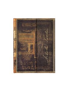   Paperblanks butikkönyv Tesla, Sketch of a Turbine ultra vonalas (9781439754610)