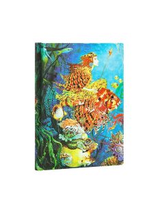   Paperblanks butikkönyv Sea Fantasies midi vonalas (9781439754719)