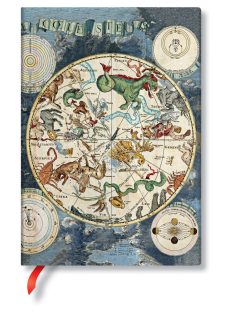   Paperblanks FLEXIS notesz, füzet Celestial Planisphere midi vonalas 176 old. (9781439756164)
