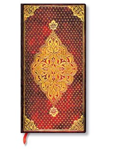   Paperblanks butikkönyv Golden Trefoil slim vonalas (9781439763650)