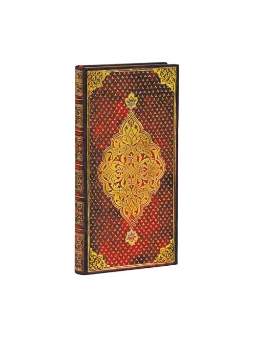 Paperblanks butikkönyv Golden Trefoil slim vonalas (9781439763650)