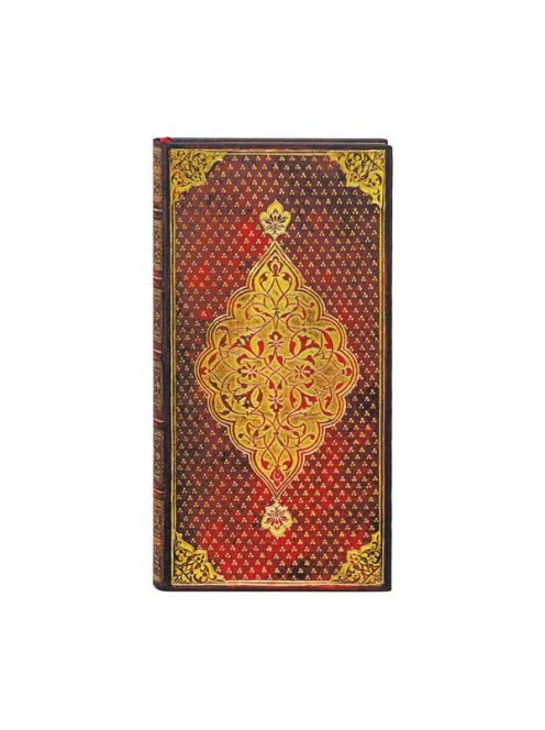 Paperblanks butikkönyv Golden Trefoil slim vonalas (9781439763650)