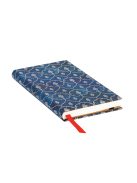 Paperblanks butikkönyv Blue Velvet slim vonalas (9781439763889)