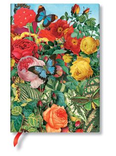   Paperblanks FLEXIS notesz, füzet Butterfly Garden midi vonalas 176 old. (9781439764145)