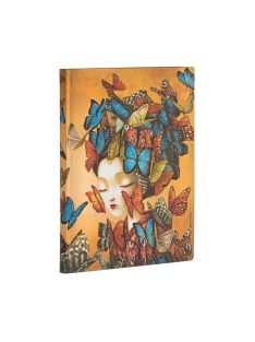  Paperblanks butikkönyv Madame Butterfly midi vonalas (9781439765258)