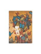 Paperblanks butikkönyv Madame Butterfly midi vonalas (9781439765258)