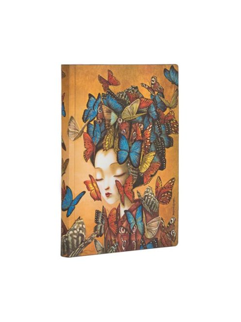 Paperblanks butikkönyv Madame Butterfly mini vonalas (9781439765272)