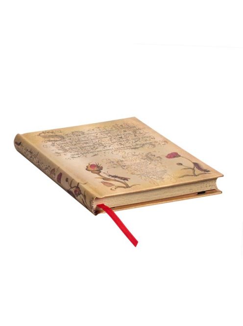 Paperblanks butikkönyv Flemish Rose midi vonalas  (9781439781227)