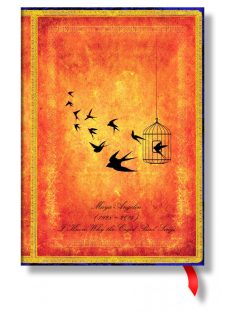   Paperblanks butikkönyv Angelou, I Know Why the Caged Bird Sings midi vonalas (9781439781852)