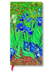   Paperblanks butikkönyv Van Gogh’s Irises slim vonalas (9781439782064)