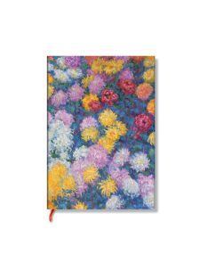   Paperblanks butikkönyv Monet’s Chrysanthemums midi vonalas (9781439797143)